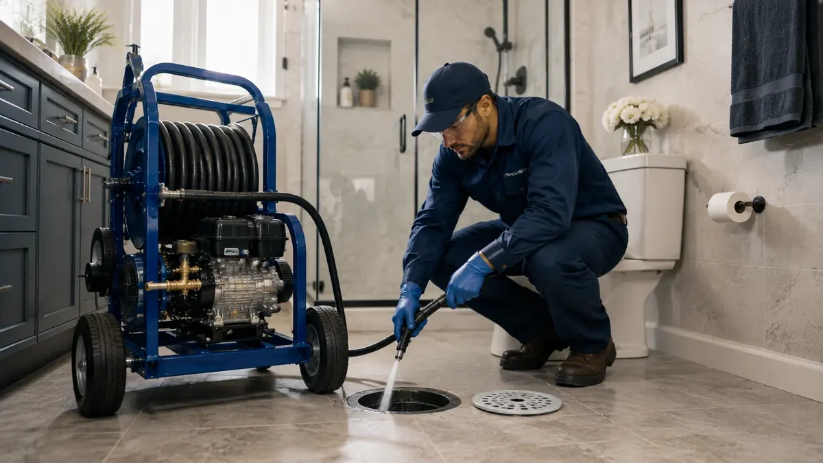 Bathroom Drain Hydro Jetting in Santa Ana