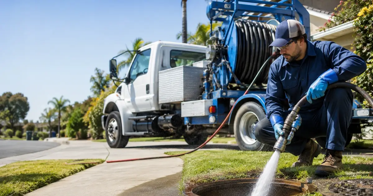 Hydro jet sewer cleaning Santa Ana