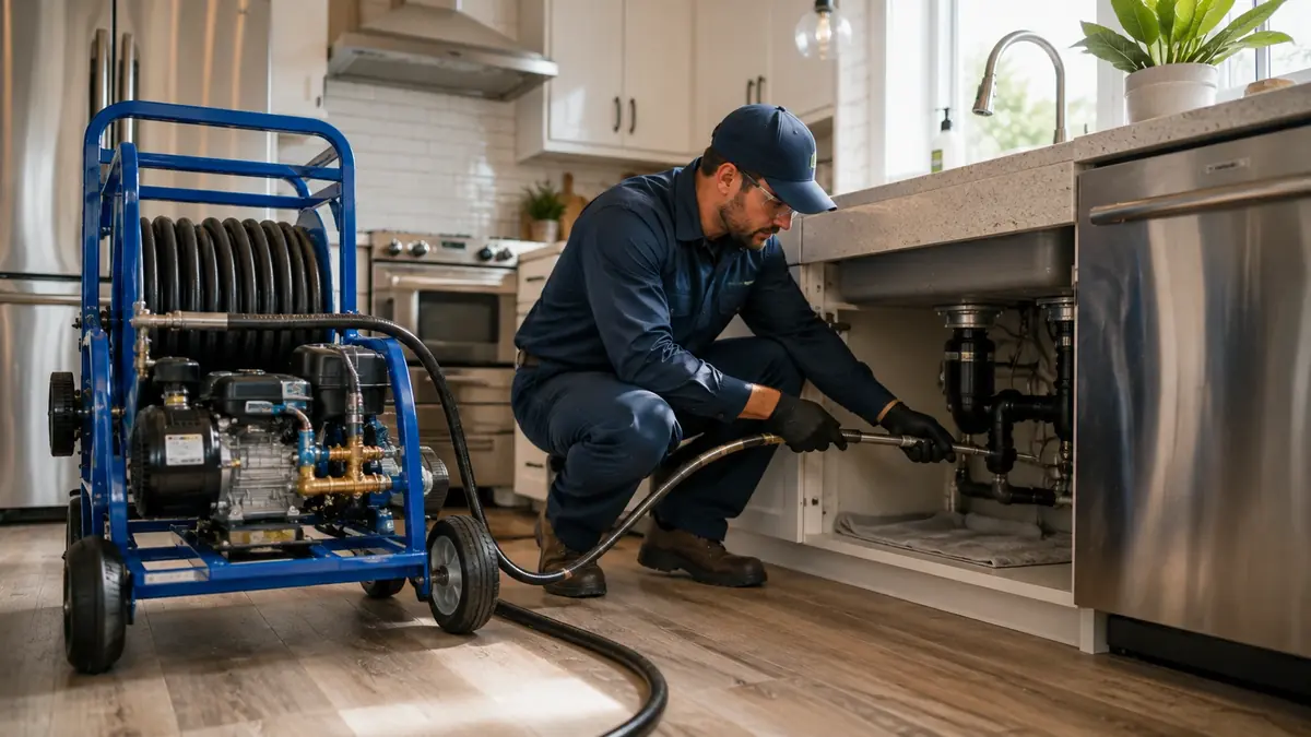 Kitchen Drain Hydro Jetting in Santa Ana