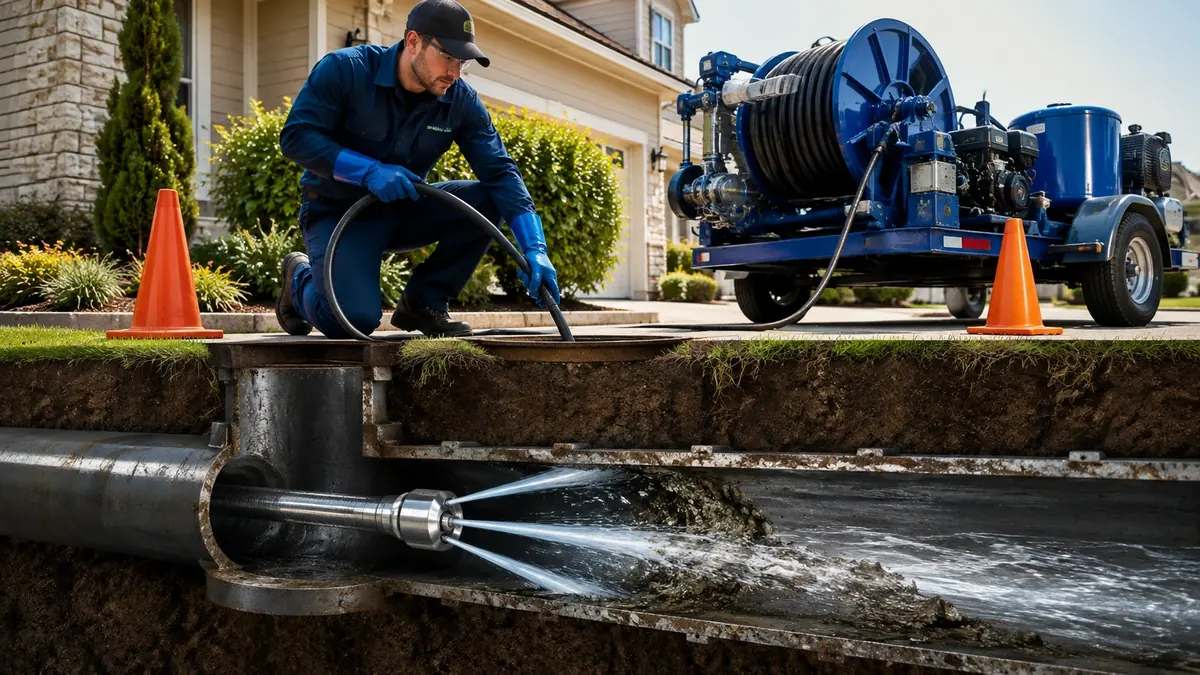 Main Sewer Line Hydro Jet Cleaning in Santa Ana